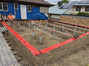 Termite protection for an extension